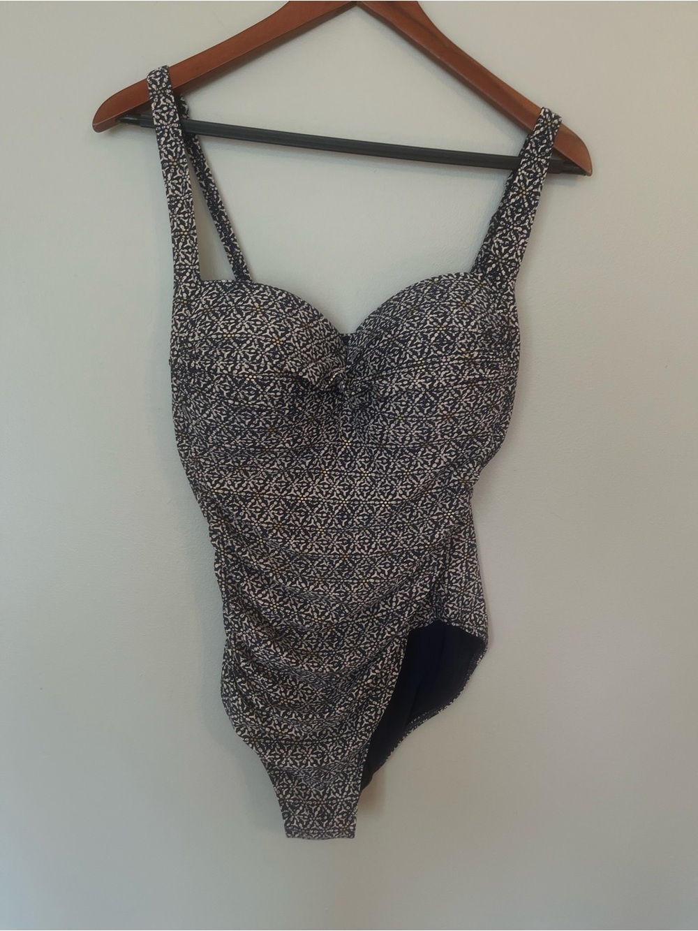 Niptuck Swim Navy & White Printed One-Piece